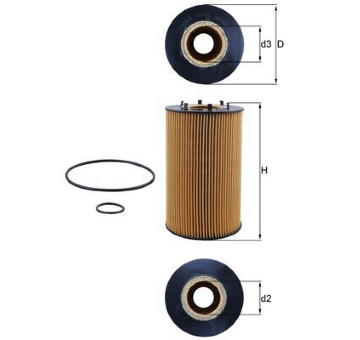 Olejový filtr MAHLE OX 435D