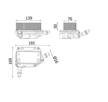 Chladič oleje, automatická převodovka MAHLE CLC 351 000P