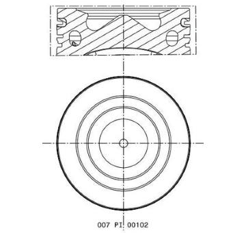 Píst MAHLE 007 PI 00102 001