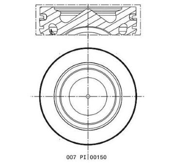 Píst MAHLE 007 PI 00105 000