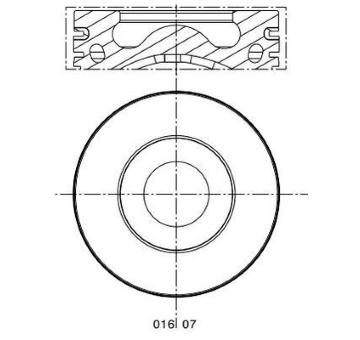 Píst MAHLE 016 07 21