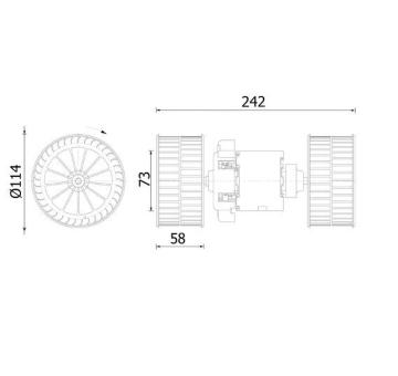 vnitřní ventilátor MAHLE AB 87 000S