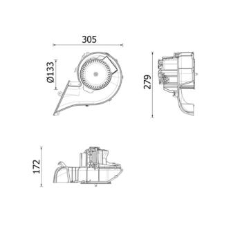vnitřní ventilátor MAHLE AB 348 000P