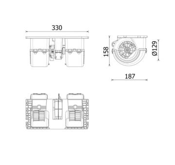 Vnútorný ventilátor MAHLE AB 350 000P