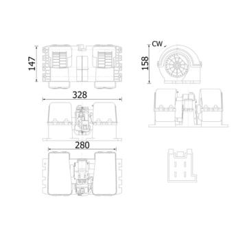 Vnútorný ventilátor MAHLE AB 38 000S