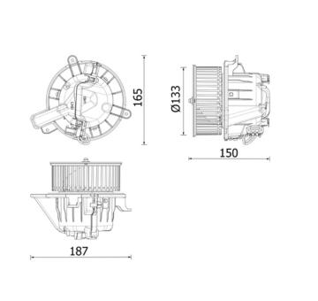 vnitřní ventilátor MAHLE AB 325 000P