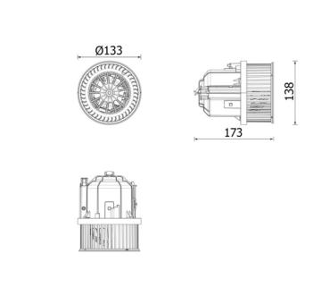 vnitřní ventilátor MAHLE AB 337 000P