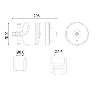 Susarna, klimatizace MAHLE AD 324 000S