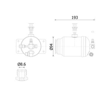 Susarna, klimatizace MAHLE AD 326 000S