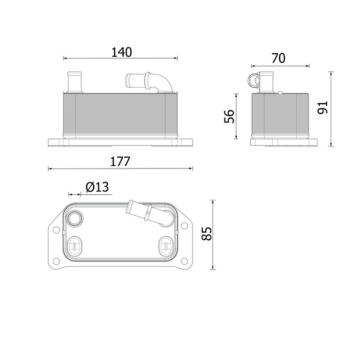 Chladič motorového oleja MAHLE CLC 349 000P