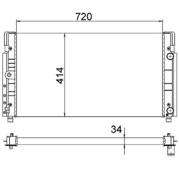 Chladič, chlazení motoru MAHLE CR 1533 000S