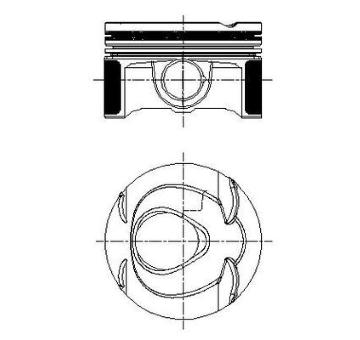 Píst MAHLE 001 PI 00163 000