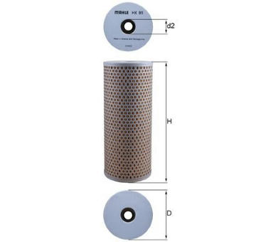 Filtr, pracovní hydraulika MAHLE ORIGINAL HX 89