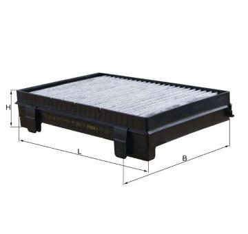 Filtr, vzduch v interiéru MAHLE LAK 1565