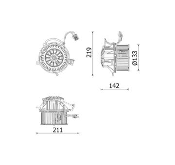vnitřní ventilátor MAHLE AB 318 000P