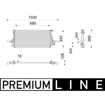 Chladič, elektromotor MAHLE CRE 12 000P