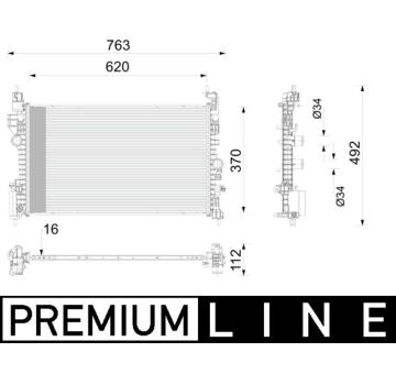 Chladič, chlazení motoru MAHLE CR 2789 000P