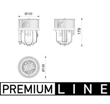 vnitřní ventilátor MAHLE AB 429 000P