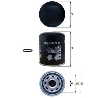 Vysouseci patrona vzduchu, pneumaticky system MAHLE AL 42
