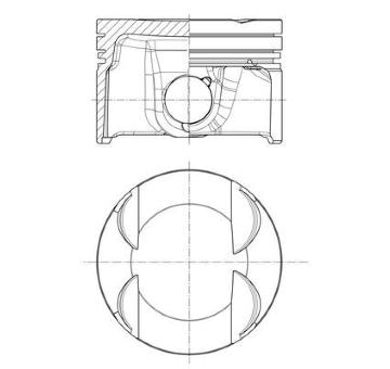 Píst MAHLE 028 PI 00184 000