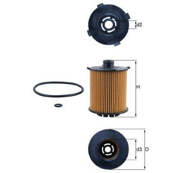Olejový filtr MAHLE OX 1357D