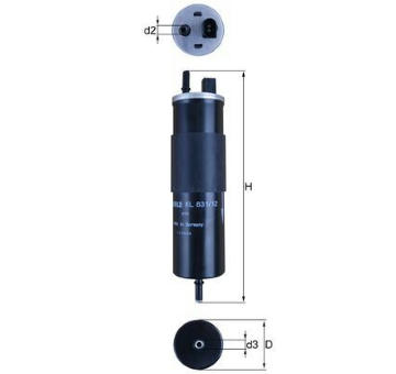 Palivový filter MAHLE KL 831/12
