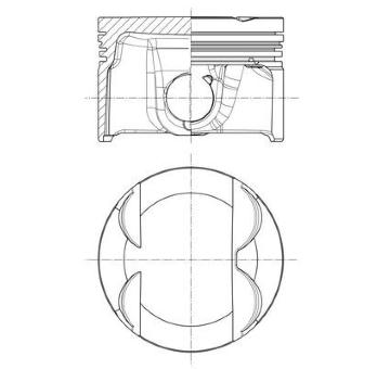 Píst MAHLE 028 PI 00185 000