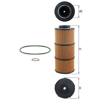 Olejový filtr MAHLE OX 1389D