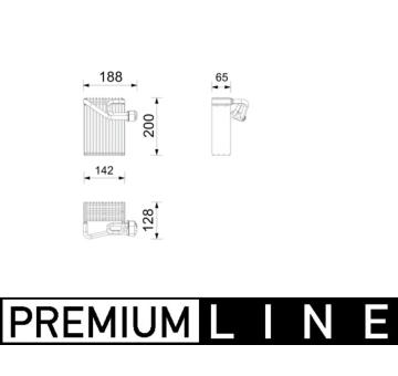 Výparník, klimatizace MAHLE AE 272 000P