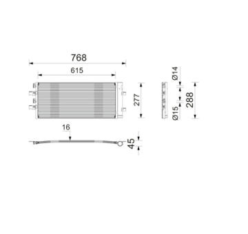 Kondenzátor, klimatizace MAHLE AC 1214 000P
