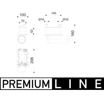 Kondenzátor, klimatizace MAHLE AC 1215 000P