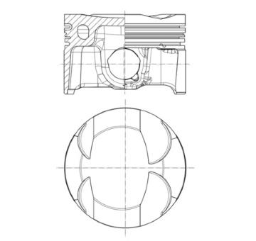 Píst MAHLE 028 PI 00186 000