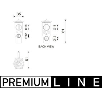 Expanzní ventil, klimatizace MAHLE AVE 211 000P