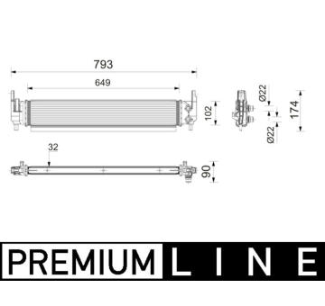 Chladič nízké teploty, chladič plnicího vzduchu MAHLE CIR 31 000P