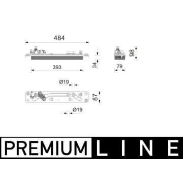 Chladič oleja automatickej prevodovky MAHLE CLC 457 000P
