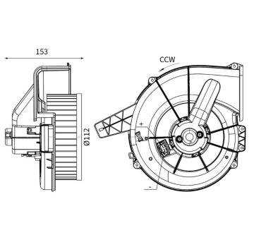 vnitřní ventilátor MAHLE AB 20 000S