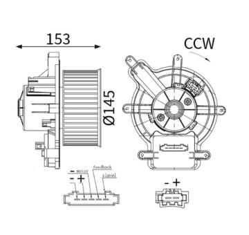 vnitřní ventilátor MAHLE AB 137 000S