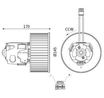 vnitřní ventilátor MAHLE AB 150 000S