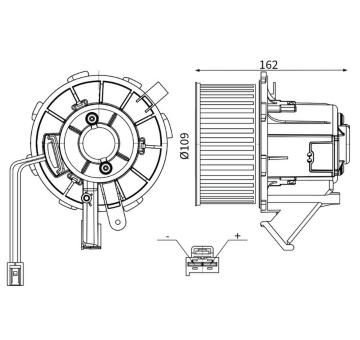 vnitřní ventilátor MAHLE AB 183 000S