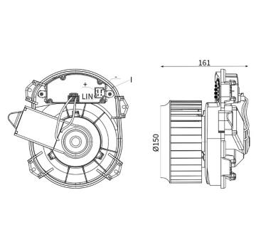 vnitřní ventilátor MAHLE AB 295 000S