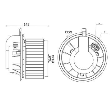 vnitřní ventilátor MAHLE AB 312 000S