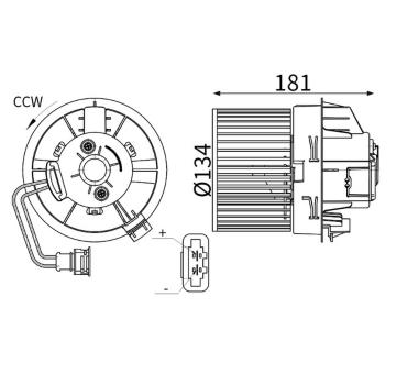 vnitřní ventilátor MAHLE AB 428 000S