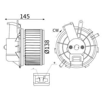 vnitřní ventilátor MAHLE AB 430 000S