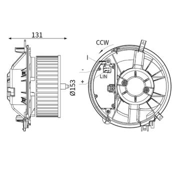 vnitřní ventilátor MAHLE AB 431 000S