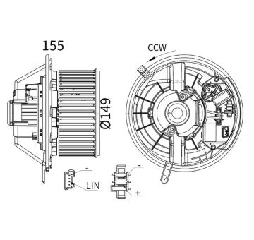 vnitřní ventilátor MAHLE AB 433 000S