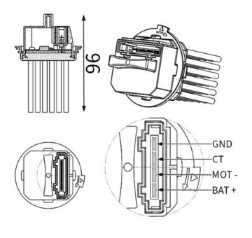 Regulace, vnitrni ventilace MAHLE ABR 32 000S