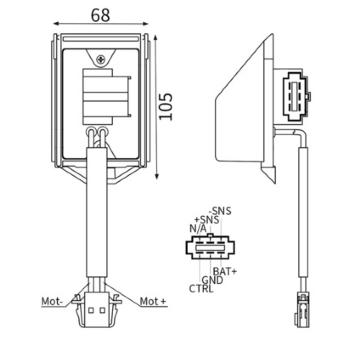 Regulator, ventilator vnutorneho priestoru MAHLE ABR 37 000S