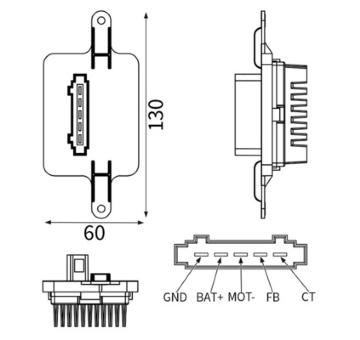 Regulace, vnitrni ventilace MAHLE ABR 59 000S