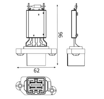 Odpor vnútorného ventilátora MAHLE ABR 97 000S