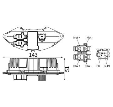 Regulator, ventilator vnutorneho priestoru MAHLE ABR 198 000S
